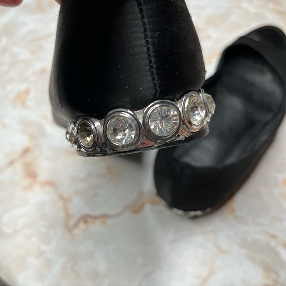 Jeffrey CAMPBELL Becca Ballet Flats - Becca Black Embellished Flats 8.5 - Picture 4 of 7
